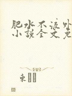 肥水不流外人田小说全文免费阅读全本免