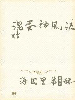 混蛋神风流史txt