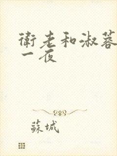 卫老和淑蓉销魂一夜