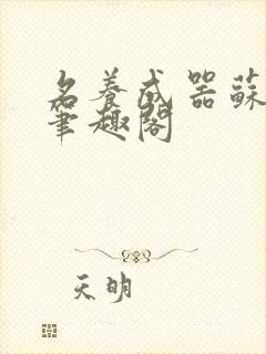 名养成器苏沫沫笔趣阁