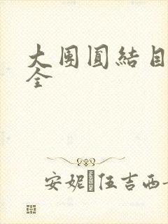 大团圆结目录大全