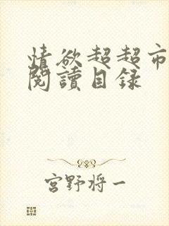 情欲超超市二全阅读目录