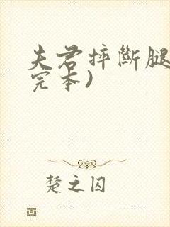 夫君摔断腿后(完本)