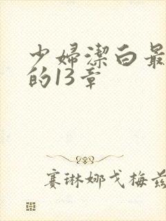 少妇洁白最刺激的13章