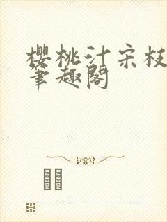 樱桃汁宋枝江野笔趣阁