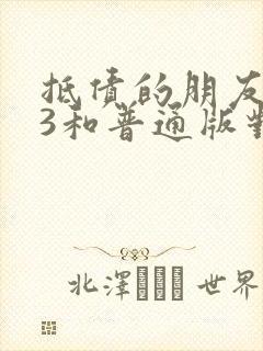 抵债的朋友麦子3和普通版对比