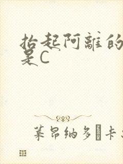 抬起阿离的腿就是C