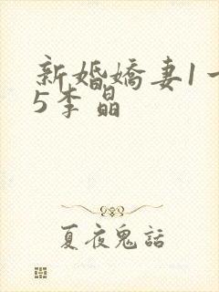 新婚娇妻1一25李晶