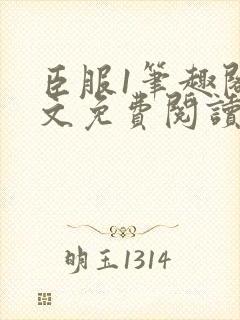 臣服1笔趣阁全文免费阅读无弹窗