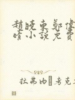 赵晓东郑伟吴雪晴小说免费阅读