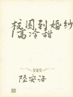 校园到婚纱1V1高冷甜