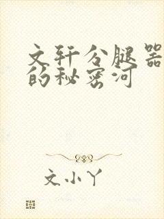 文轩分腿器河马的秘密河