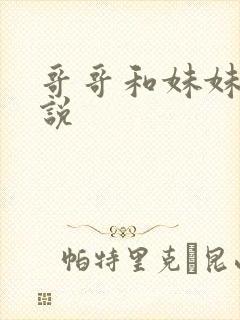 哥哥和妹妹的小说