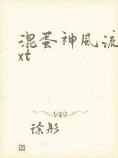 混蛋神风流史txt