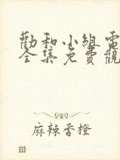 劝和小组电视剧全集免费观看