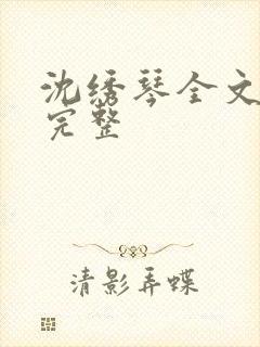 沈绣琴全文阅读完整