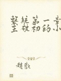 系统第一章给宿主破初的小说