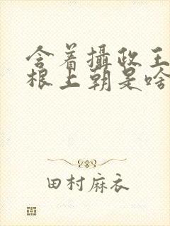 含着摄政王的紫根上朝是啥小说