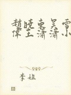 赵晓东吴雪晴郑伟王潇潇小说