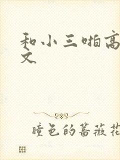 和小三啪高辣h文