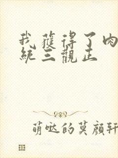 我获得了肉禽系统三观正