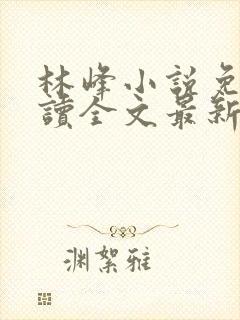 林峰小说免费阅读全文最新章节