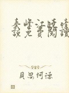 秦峰江晓晴的小说免费阅读