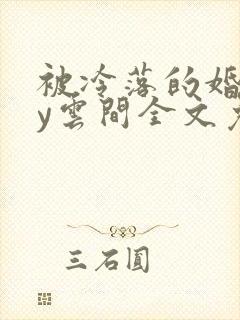 被冷落的婚姻by云间全文免费笔趣阁