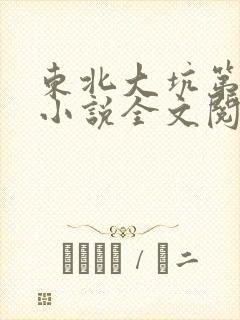 东北大坑第二部小说全文阅读