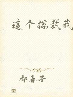 这个总裁我要了