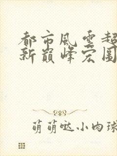 都市风云超前更新巅峰宏图