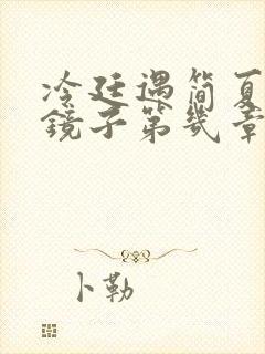 冷廷遇简夏对着镜子第几章