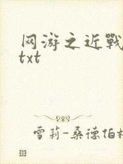 网游之近战法师txt