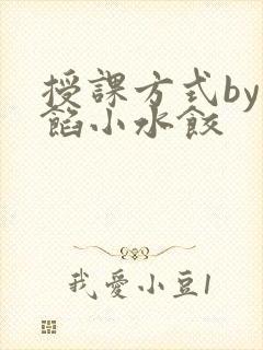 授课方式by肉馅小水饺