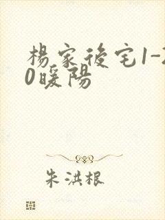 杨家后宅1-20暖阳