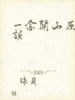 一念关山原著小说