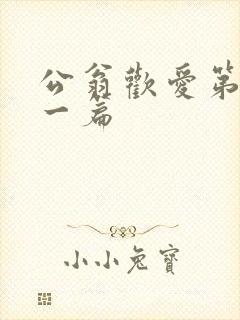 公翁欢爱第三十一篇