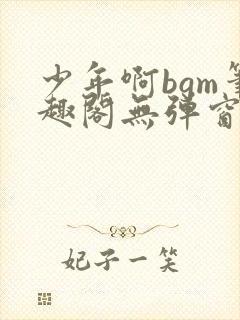 少年啊bgm笔趣阁无弹窗免费