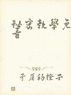 秘密教学免费观看