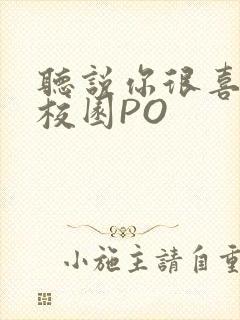 听说你很喜欢我校园PO