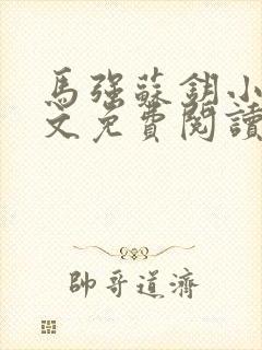 马强苏钥小说全文免费阅读最新章节