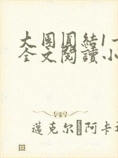 大团圆结1一6全文阅读小说于兜兜