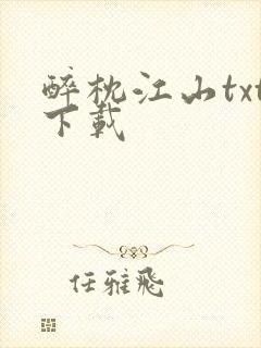 醉枕江山txt下载