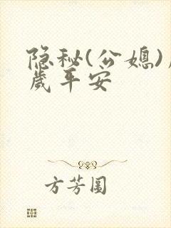 隐秘(公媳)岁岁平安