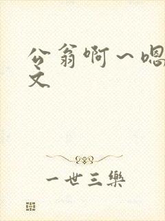 公翁啊～嗯啊h文