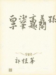 白洁高义孙倩东子笔趣阁