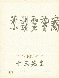 萧渊和沈安安的小说免费阅读