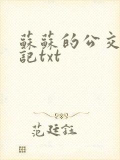 苏苏的公交车日记txt