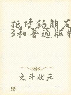 抵债的朋友麦子3和普通版对比