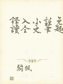 锋入小说免费阅读全文笔趣阁